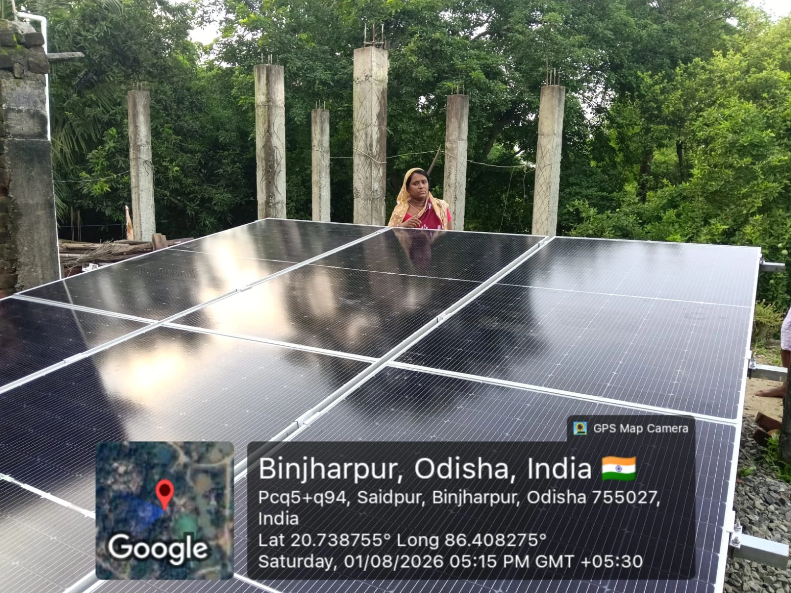 HELLOCON 3 kW residential rooftop solar installation in Binjharpur, Odisha