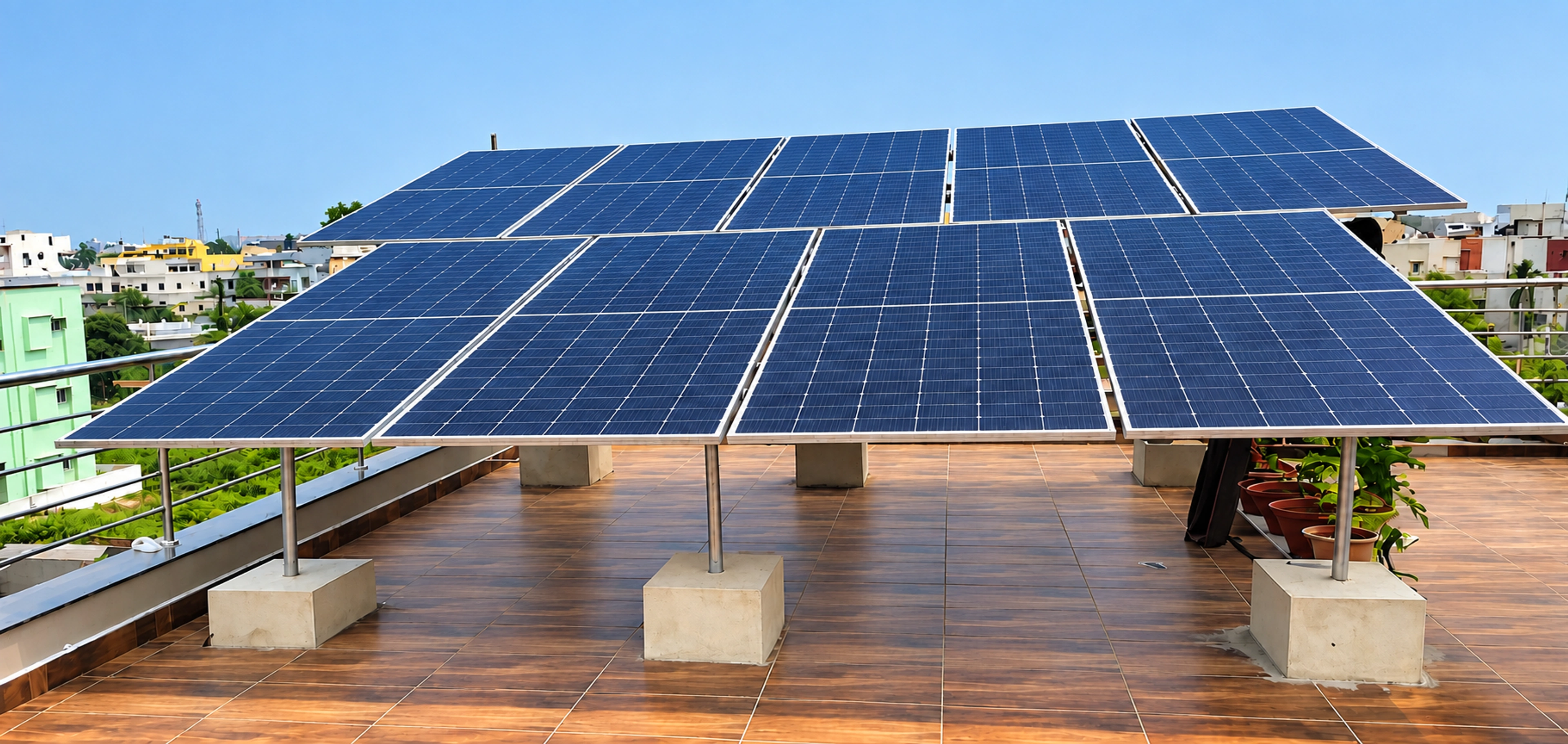 Rooftop solar array photograph supplied for the HELLOCON brochure